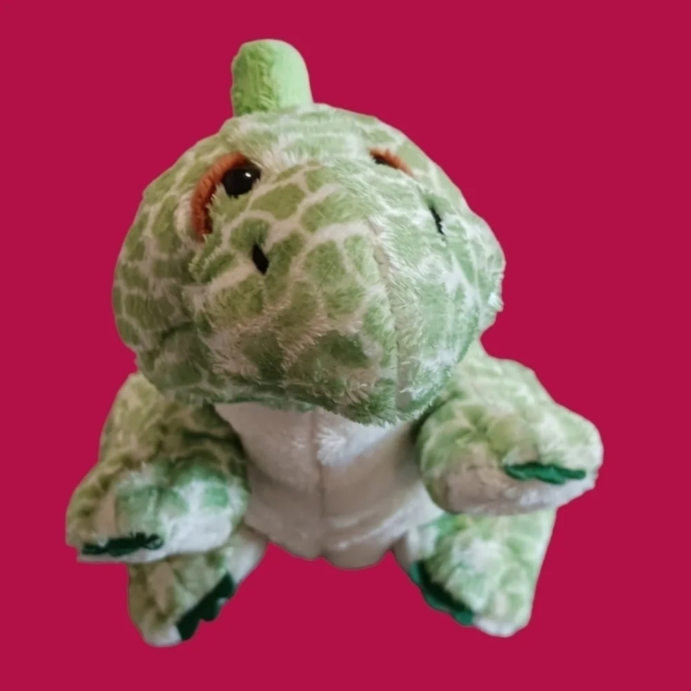 Ganz stegosaurus stuffed animal grenn/ wht/tan color no code